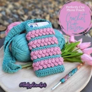 Waffle Stitch Pocket Phone Cozy